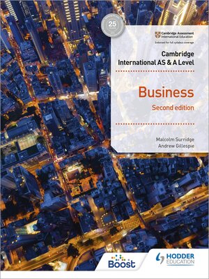 cover image of Cambridge International AS & a Level Business
